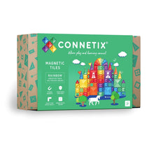 Load image into Gallery viewer, Connetix magnetic tiles packaging with colourful castle illustration on a white background