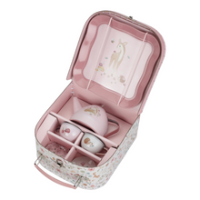 Load image into Gallery viewer, Fairy Garden Tin Tea Set in a Suitcase