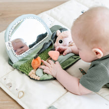 Load image into Gallery viewer, Baby playing with Done by deer Tiny Farm - Piggy - Tummy Time Sensory Mirror