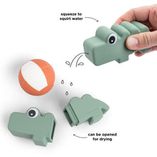 Load image into Gallery viewer, Done by deer Bath Squirter Toy Croco - Green features