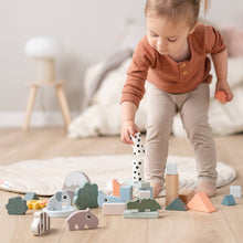 Load image into Gallery viewer, Girl playing with Done by Deer - Deer Friends Building Blocks - 34 Pieces