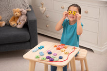 Load image into Gallery viewer, Rainbow Wooden Lacing Shapes