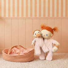 Load image into Gallery viewer, Binky Dinky Pickle and Peach Carrycot and friend