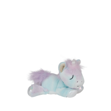 Load image into Gallery viewer, Plush unicorn toy with pastel colors on a white background