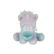Load image into Gallery viewer, Pastel-colored unicorn plush toy on a white background