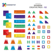 Load image into Gallery viewer, Colourful geometric building blocks set against a white background with Connetix branding.