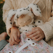 Load image into Gallery viewer, Child holding a soft toy with floral patterned bag