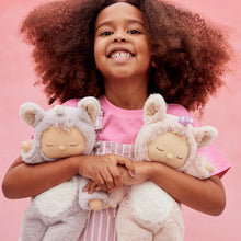 Load image into Gallery viewer, Girl with Cozy Dinkum Unicorn Sugarpie