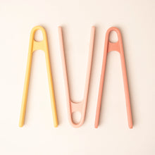 Load image into Gallery viewer, Coral and Yellow Tong Set - by Inspire my Play