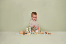 Load image into Gallery viewer, Boy playing with Little Dutch Little Farm Building Blocks