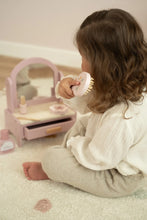 Load image into Gallery viewer, Young girl playing with a pink little dutch dressing table