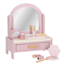 Load image into Gallery viewer, Little Dutch Pink children's vanity with mirror and accessories
