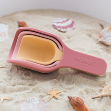 Load image into Gallery viewer, Play Tray Coral, Pink and Yellow Nesting Scoop Set
