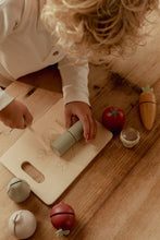 Load image into Gallery viewer, Boy playing with Little Dutch Slicing Vegetables and cutting vegetables