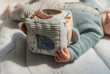 Load image into Gallery viewer, child playing with Little Dutch Soft Activity Cube - Forest Friends