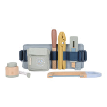 Load image into Gallery viewer, Little Dutch Toy tool belt with various tools
