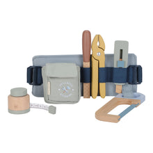 Load image into Gallery viewer, Toy tool belt with various tools on a white background