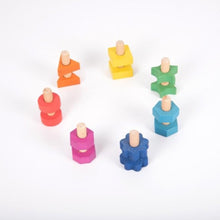 Load image into Gallery viewer, Tickit Rainbow Wooden Nuts & Bolts