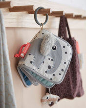 Load image into Gallery viewer, Toy  Touch  Textured  Texture  Tags  stroller  Sounds  Sound  Sensory  Pram  Play  Noisy  Noise  Mirror  Labels  Grasp  educational Done by Deer Book Baby Animals Activity Book Elphee Grey Good Little Egg