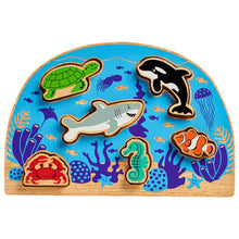 Load image into Gallery viewer, Lanka Kade Sealife Shape Sorter Jigsaw Shape sorter  colours  wooden toys  educational toys pre school toys preschool toys learning through play animals learning toddler toys Good little Egg