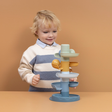 Load image into Gallery viewer, Boy playing with Little Dutch Spiral Tower - Blue