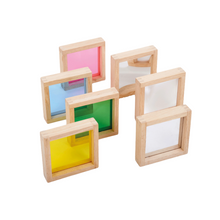 Load image into Gallery viewer, uch TickiT Sound Shape Sensory Sand Glitter Filled educational Construction Colour Blocks Beads Sensory Squares  mirror magnifying glass concave mirror learning colours 5060138826731 sensory squares Tick it Tickit