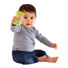 Load image into Gallery viewer, Rainboshaker Rainbow shaker Textured Texture Sound Shaker Sensory Rattle Rainshaker Rainmaker Hand eye coordination hand eye co-ordination Haililit educational Beads