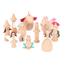 Load image into Gallery viewer, wooden enchanted figures TickIt