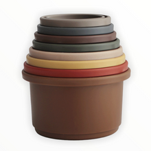 Load image into Gallery viewer, Mushie Stacking Cups Retro
