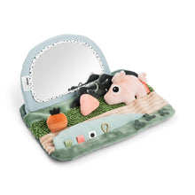 Load image into Gallery viewer, Done by deer 
Tiny Farm - Piggy - Tummy Time Sensory Mirror
