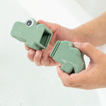 Load image into Gallery viewer, Done by deer Bath Squirter Toy Croco - Green splits in half to keep it clean 
