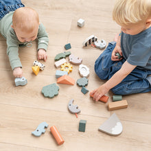 Load image into Gallery viewer, Little ones playing with Done by Deer - Deer Friends Building Blocks - 34 Pieces

