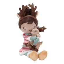 Load image into Gallery viewer, Little Dutch Evi Christmas Reindeer Cuddle Doll 
