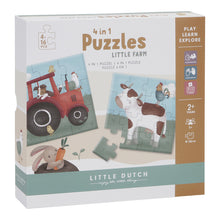 Load image into Gallery viewer, 4 in 1 Puzzles - Little Farm
