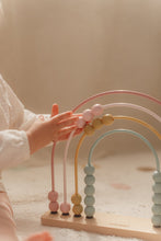 Load image into Gallery viewer, Child playing with Little Rainbow Abacus Fairy Garden 
