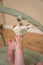 Load image into Gallery viewer, Baby reaching out to a plush toy hanging from a crib bar
