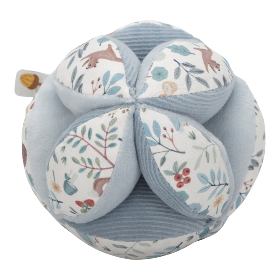 a gripping ball with forest friend design 