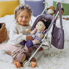 Load image into Gallery viewer, stroller lifestyle image of chld and bitsy doll in stroller

