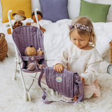 Load image into Gallery viewer, child playing with changing bag and doll sat in stroller lavender
