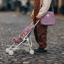 Load image into Gallery viewer, child pushing stroller with bag and doll
