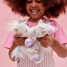 Load image into Gallery viewer, girl with binky baby unicorns
