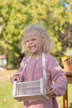Load image into Gallery viewer, child with bug Box Fairy Garden with Magnifier

