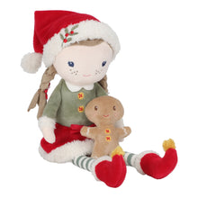 Load image into Gallery viewer, Plush toy Rosa with a gingerbread man on a white background
