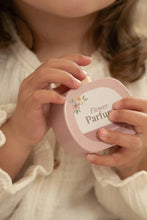 Load image into Gallery viewer, Young girl playing with a pink little dutch dressing table pretend perfume bottle
