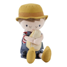 Load image into Gallery viewer, Little dutch Farmer Cuddle Doll Jim with cheese
