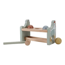 Load image into Gallery viewer, Hammer bench Wooden toy with a chicken design and with Rolling Balls 
