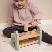 Load image into Gallery viewer, child playing with Little Dutch Pounding Bench with Rolling Balls
