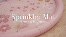 Load and play video in Gallery viewer, video of the Little Dutch Sprinkler Water Play Mat - Flowers &amp; Butterflies
