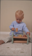 Load and play video in Gallery viewer, child playing with Little Dutch Pounding Bench with Rolling Balls
