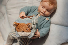 Load image into Gallery viewer, child playing with Little Dutch Soft Activity Cube - Forest Friends
